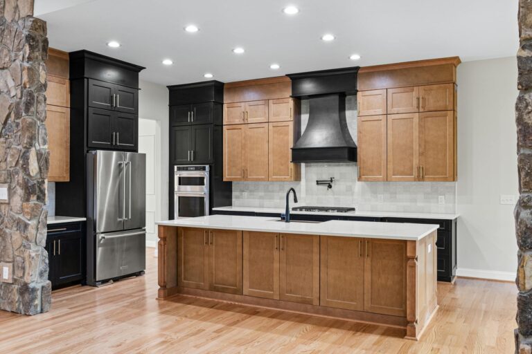 luxury kitchen with large island