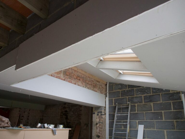 kitchen ceiling opened