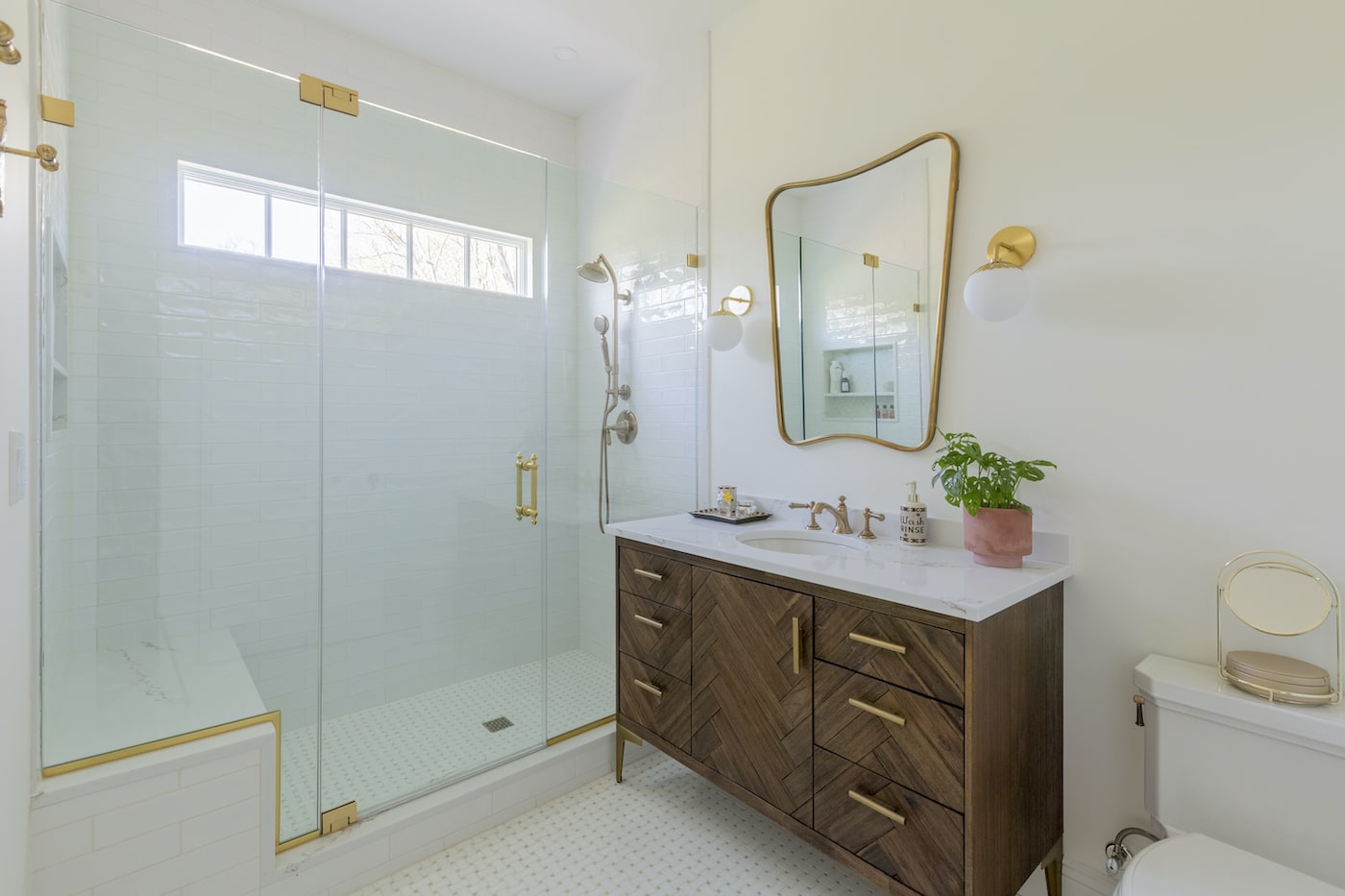 Bathroom Renovation Before After | Hall Bath Brinkley After