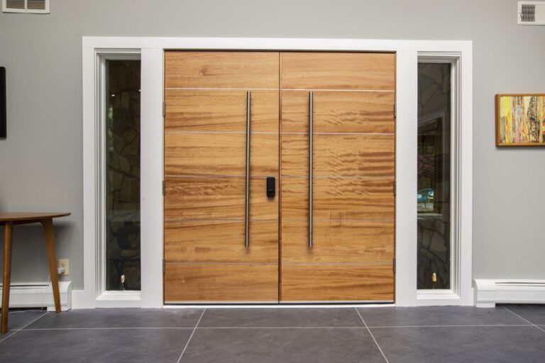 Modern Wood Double-Entry Door