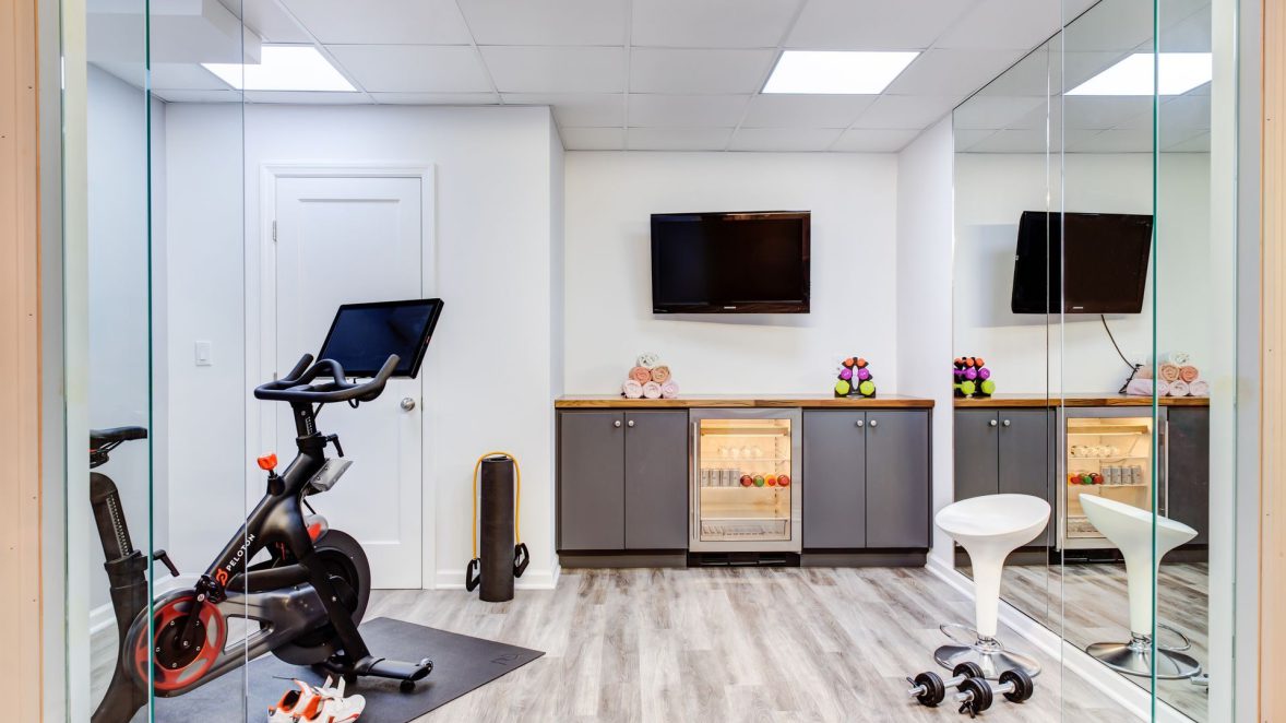 Basement Transformation #004 Home Gym Chatham, NJ 10