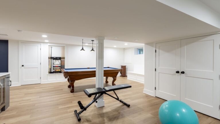 Custom Basement Renovation in Basking Ridge, NJ – Home Gym