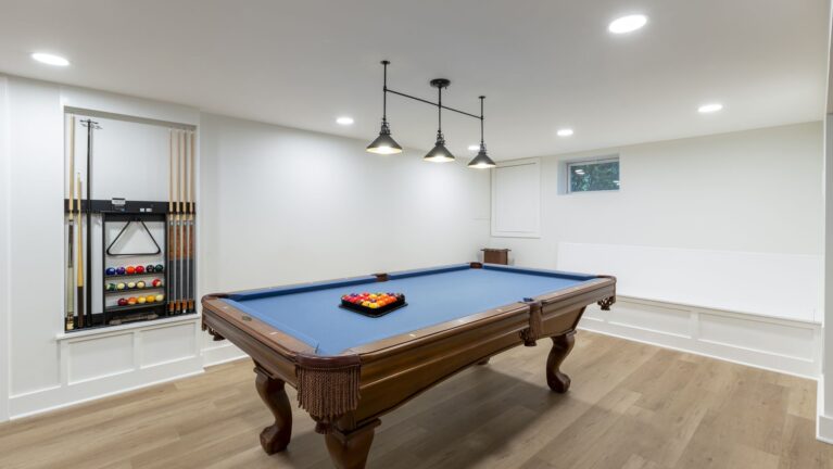 Custom Basement Renovation in Basking Ridge, NJ – Recreation Room