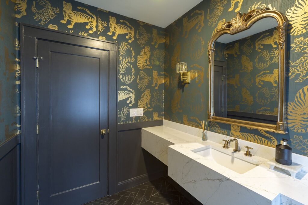 Luxurious Powder Room Addition in Millburn, NJ