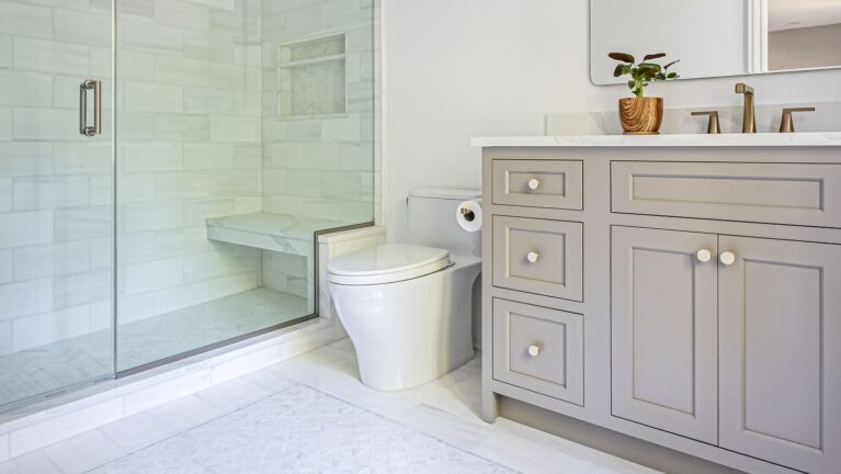 Tranquil Marble Ensuite, Chatham NJ