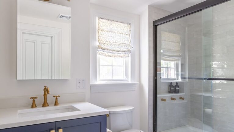 Bold Transitional Bath, Summit, NJ