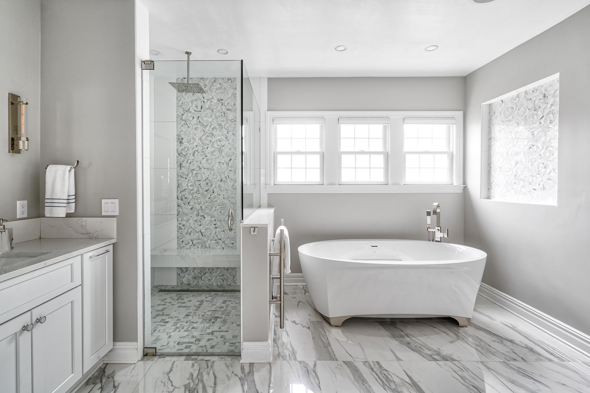 Spa-Inspired Master Bathroom Ensuite Remodel | South Orange, NJ