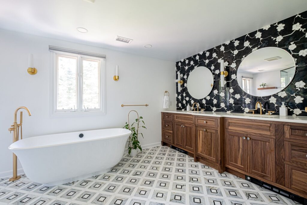 Elegant Bathroom Renovation, Summit NJ