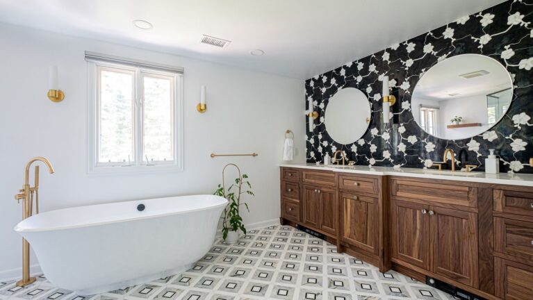 Elegant Bathroom Renovation, Summit NJ