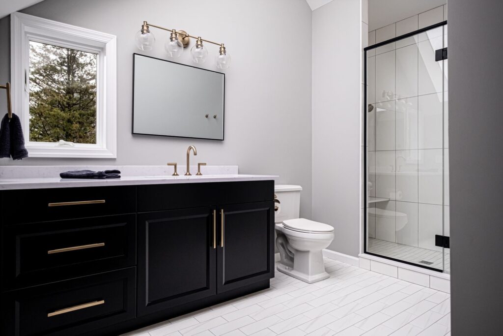 Master Bathroom Remodel in Historic Mendham NJ Farmhouse