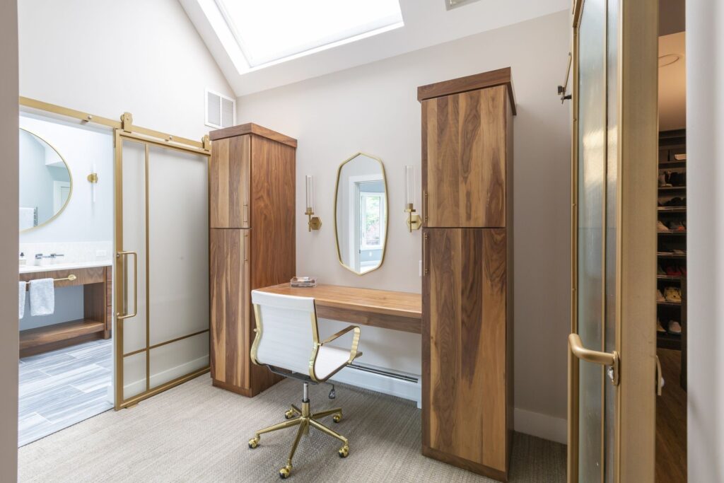 Mid-Century Modern Master Bath Retreat in Florham Park, NJ
