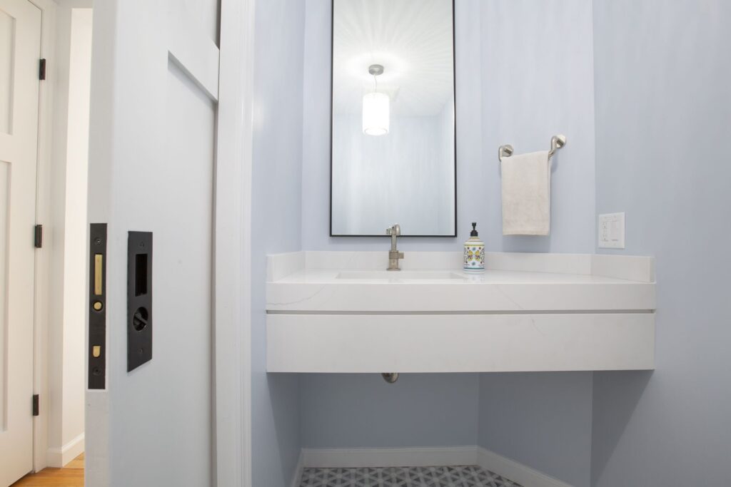 Summit, NJ Powder Room Relocation