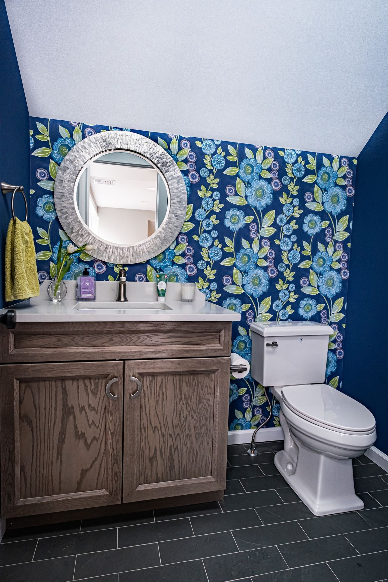 Historic Powder Room Reimagined in Mendham, NJ - Kraftmaster Renovations