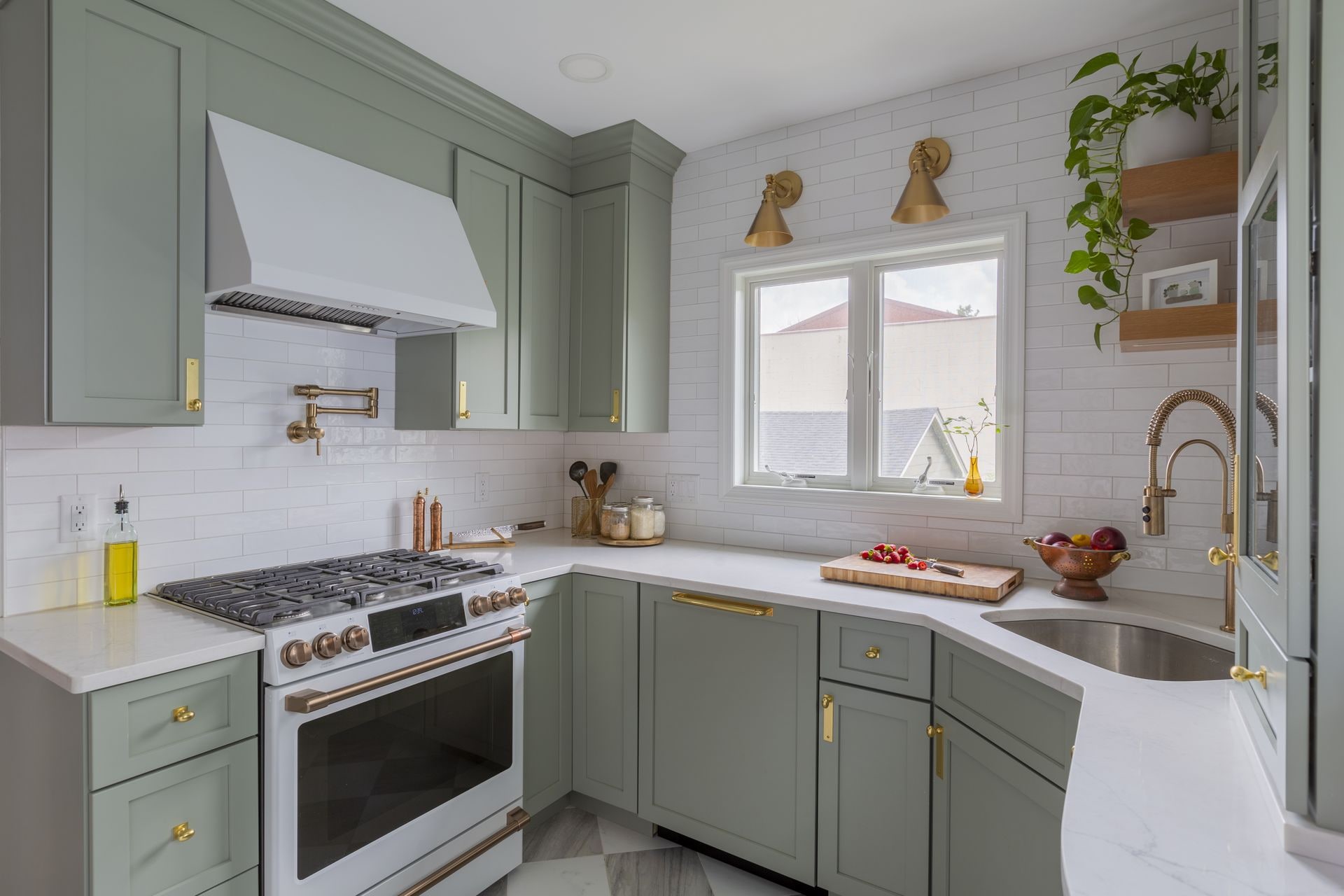 Sophisticated Sage Green Kitchen Transformation in Bloomfield ...