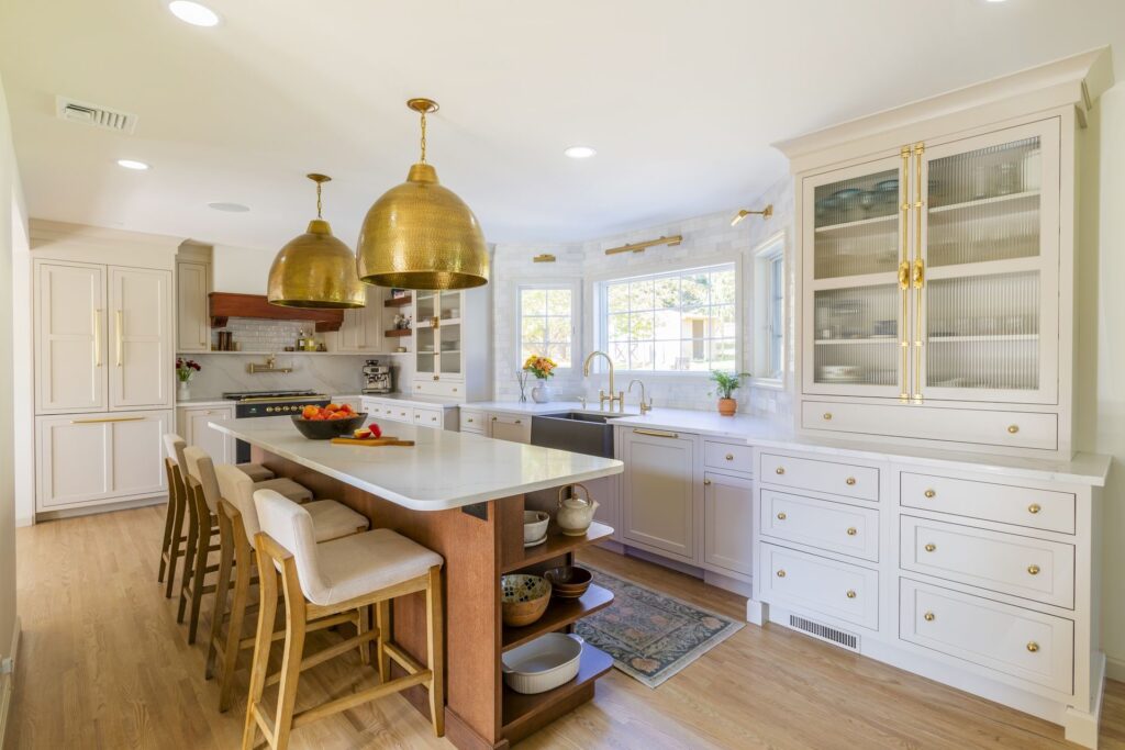 Modern Kitchen Glow with Golden Accents, Long Valley NJ