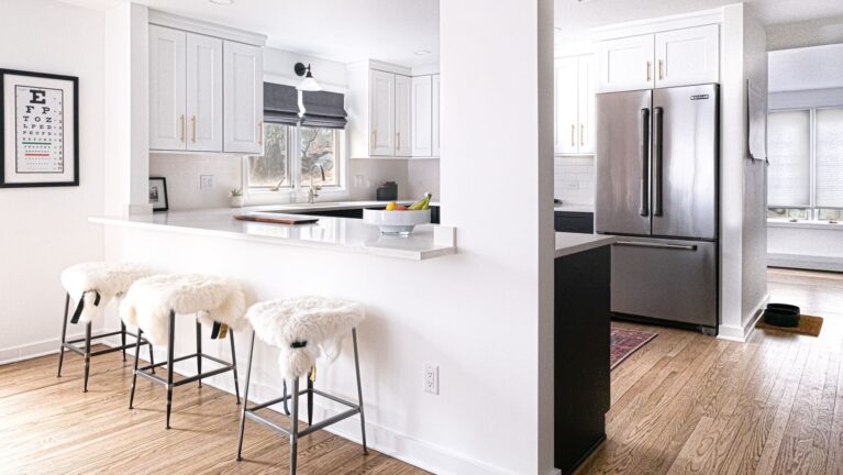 Bright open-concept kitchen in Short Hills NJ