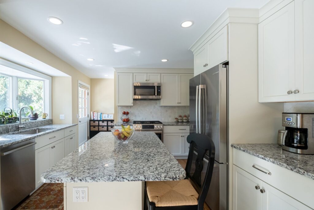 Open-Concept Kitchen Redesign with island and reimagined layout – Chatham, NJ