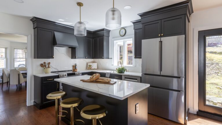 Modern Black & Bold Kitchen Remodel in Montville, NJ